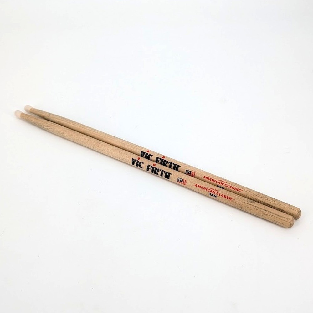 Vic Firth American Classic 3AN Hickory Drumsticks Nylon Tip Made in USA 16"